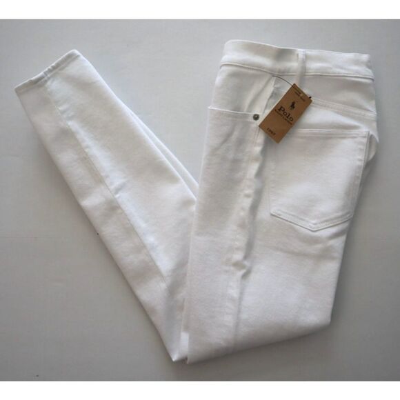 Polo Ralph Lauren Women's Sz 26 White The High Rise Skinny Ankle Jeans - Picture 11 of 12